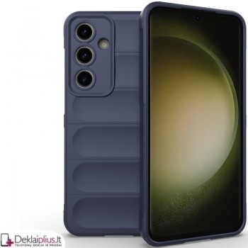 Magic Shield guminis dėklas su kameros apsauga - mėlynas (Samsung Galaxy S24 Fe)